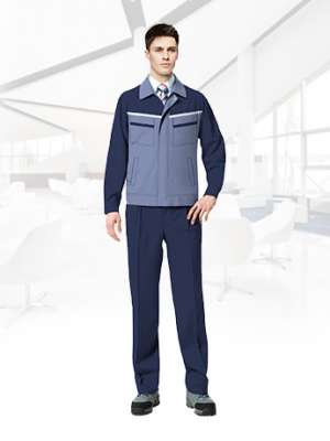 長(zhǎng)袖工作服套裝男耐磨春秋廠服